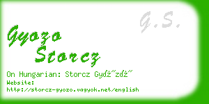 gyozo storcz business card